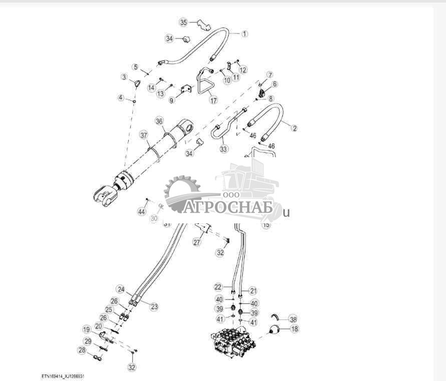 Four Function Hydraulic Lines, High Lift Plus (3 of 3) 
